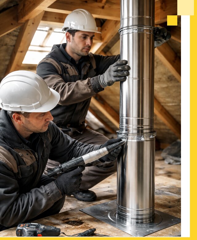 Монтаж дымоходов для каминов в Шумерле с гарантией качества