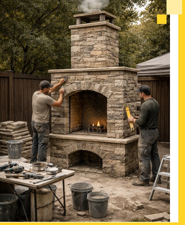 Проектирование и установка уличных каминов в Шумерле