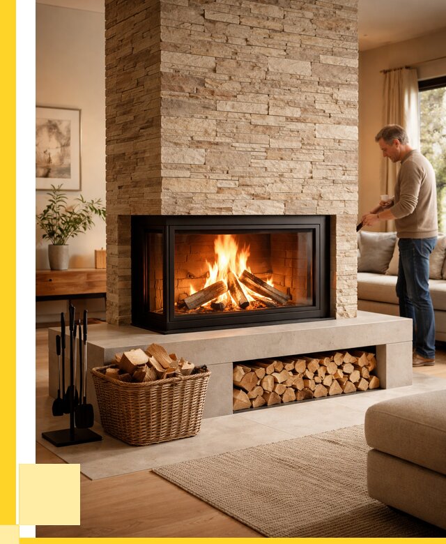 Дровяной камин под ключ в Шумерле от 217260 р. | ЭриданШмр