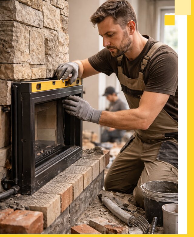 Дровяные камины под ключ в Шумерле: монтаж, обустройство