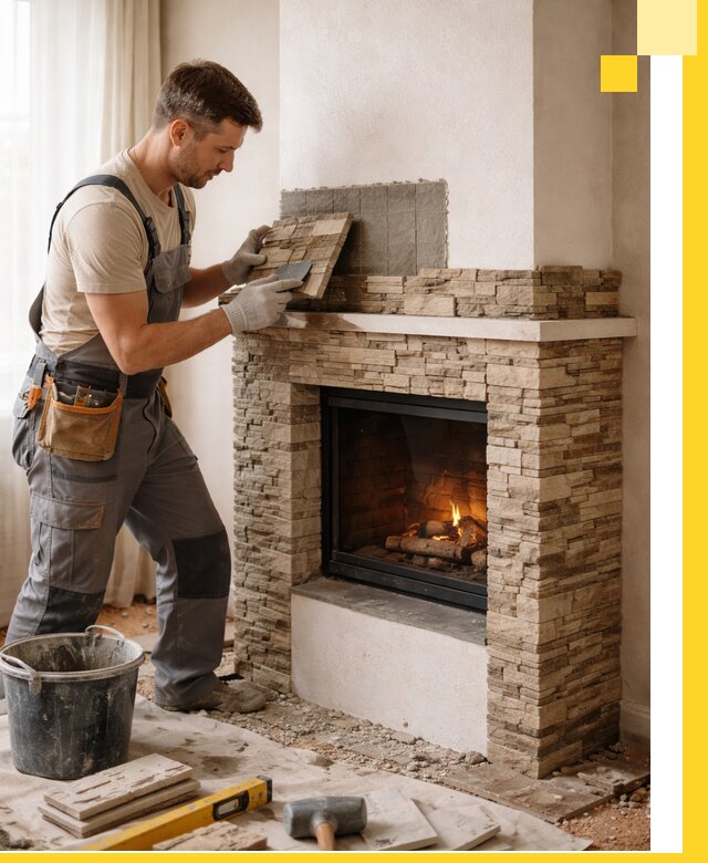 Изготовление и монтаж каминов для дома под ключ в Шумерле