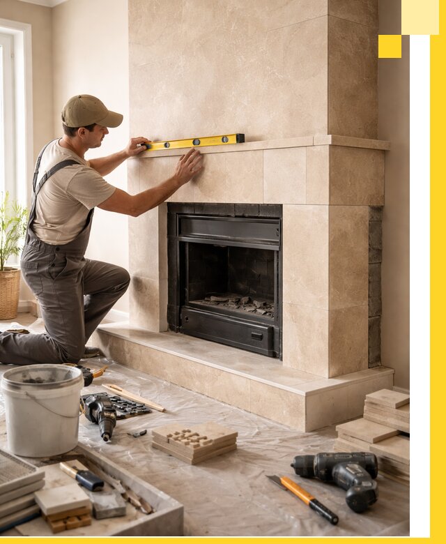 Установка и монтаж каминов в частном доме под ключ в Шумерле