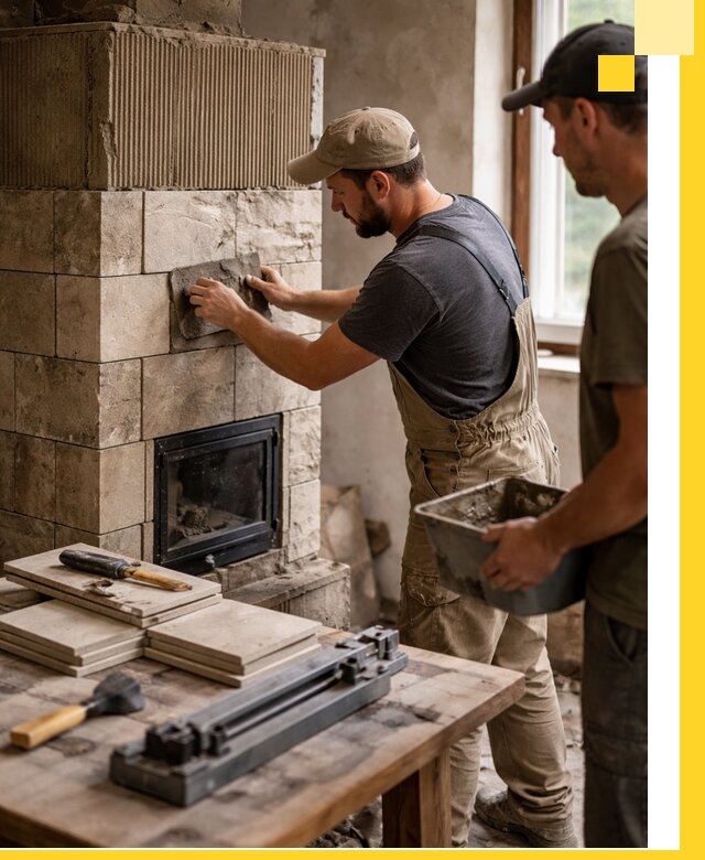 Профессиональная облицовка печей в Шумерле: керамика и камень