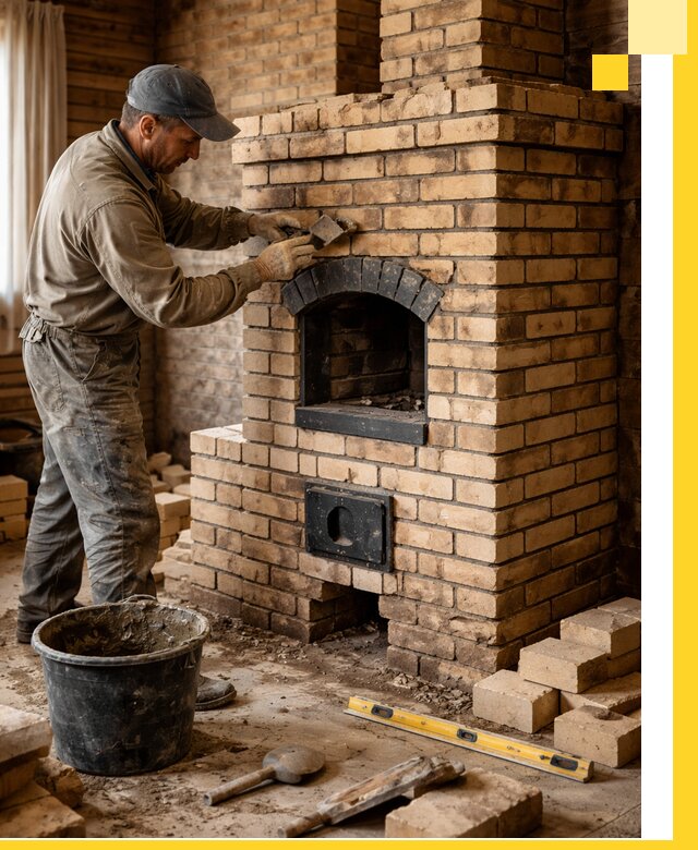 Кирпичные печи под ключ в Шумерле: проектирование и кладка