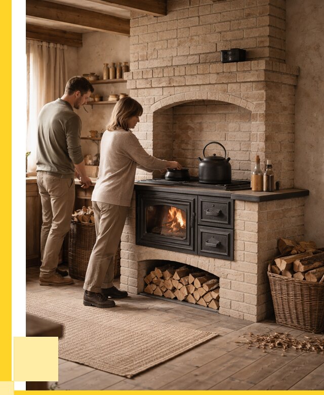 Печи с плитой в Шумерле от 48884 р. | ЭриданШмр — кирпичная печь