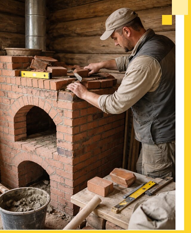 Изготовление и установка русских печей в Шумерле под ключ