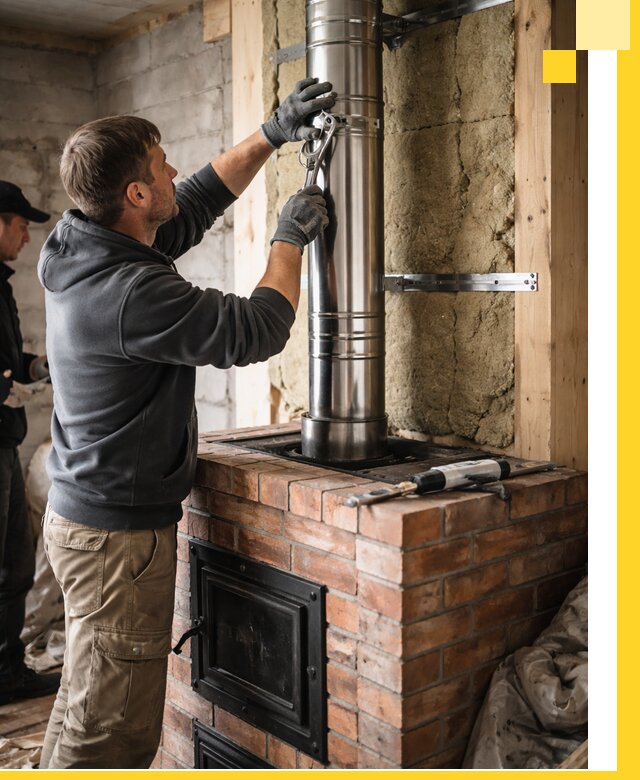 Изготовление и монтаж печей и дымоходов под ключ в Шумерле