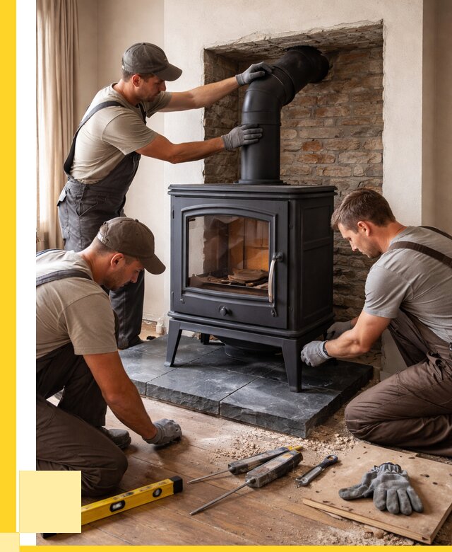 Монтаж печи камина в частном доме в Шумерле от 27158 р. | ЭриданШмр