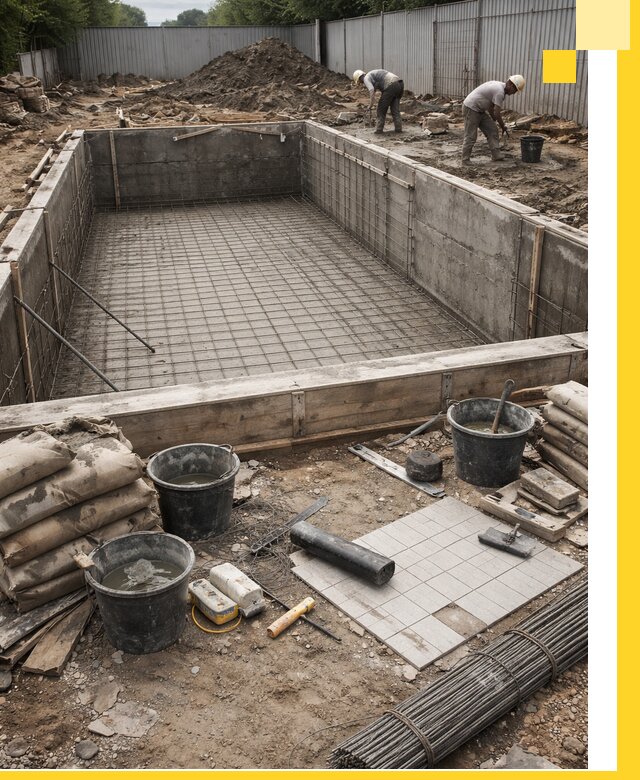 Строительство бассейнов под ключ в Шумерле, дизайн и монтаж