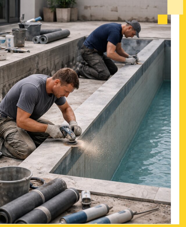 Профессиональный ремонт бассейнов под ключ в Шумерле