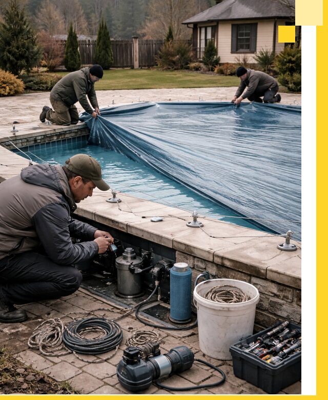 Консервация бассейнов в Шумерле: подготовка к длительному хранению