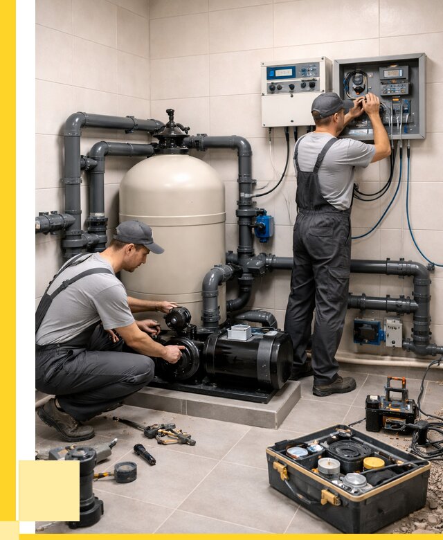 Монтаж оборудования для бассейнов в Шумерле от 43452 р. | ЭриданШмр