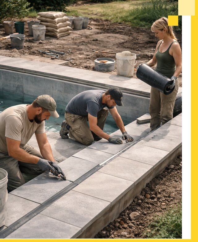 Строительство и монтаж уличных бассейнов под ключ в Шумерле