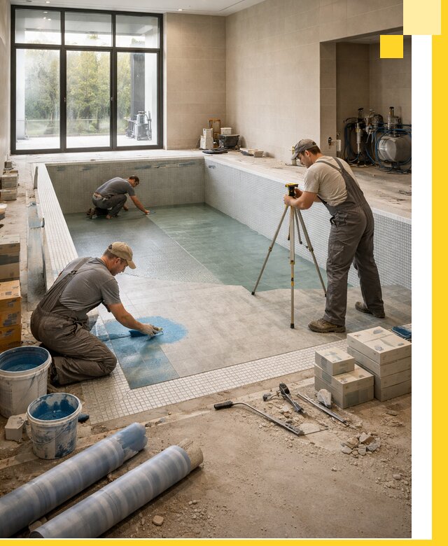 Проект и строительство закрытых бассейнов в Шумерле под ключ