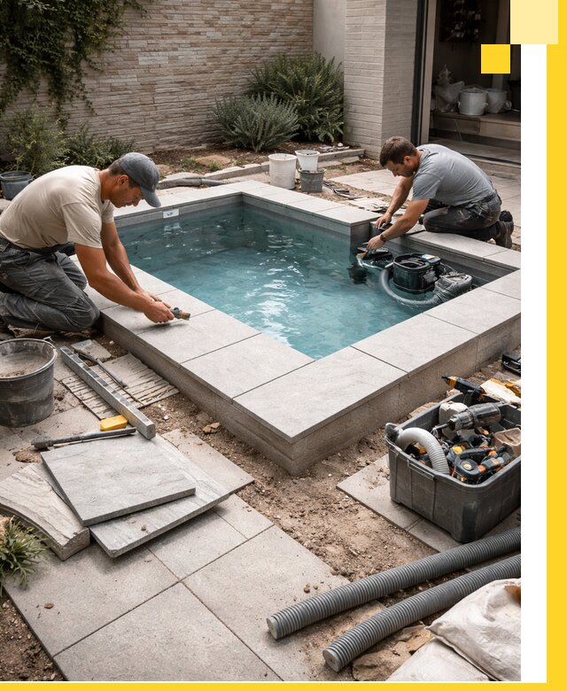 Мини бассейны под ключ в Шумерле, дизайн и установка