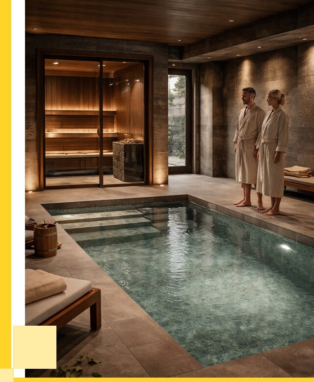 Сауна с большим бассейном в Шумерле от 1303560 р. ЭриданШмр