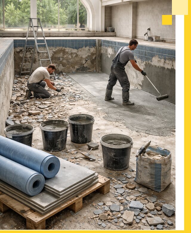 Реконструкция бассейнов в Шумерле: ремонт, гидроизоляция