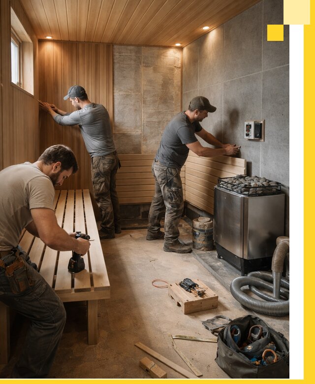 Сауны под ключ в Шумерле, проектирование, строительство, отделка