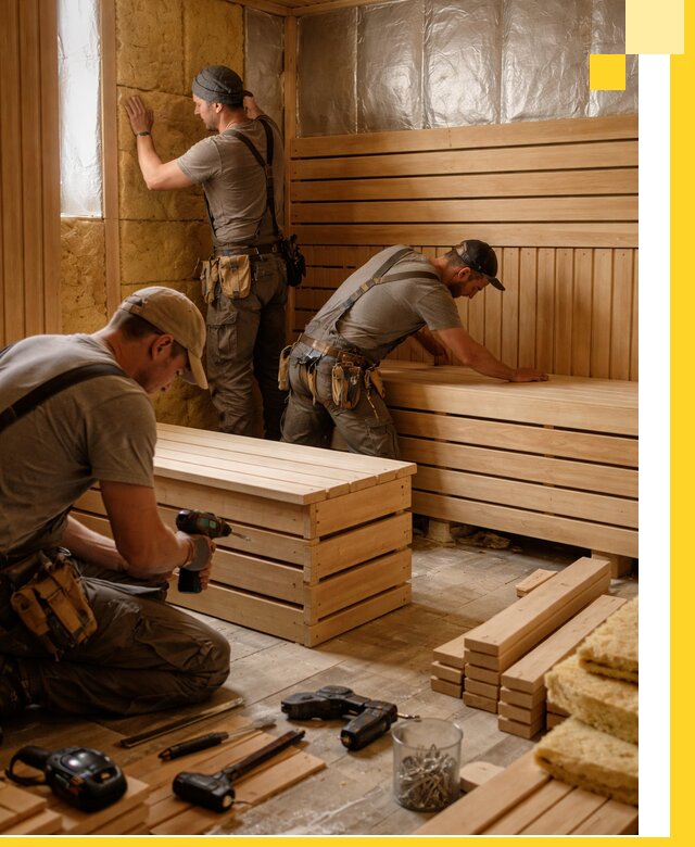 Профессиональное строительство саун под ключ в Шумерле