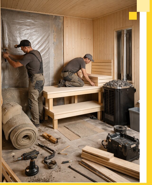 Проекты саун под ключ в Шумерле дизайн и строительство