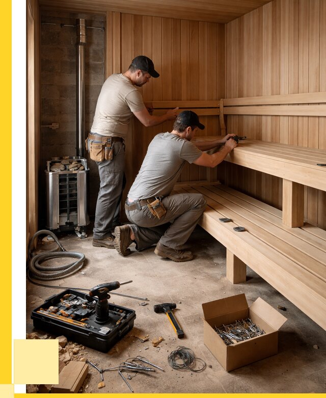 Монтаж саун под ключ в Шумерле от 130356 р. | ЭриданШмр