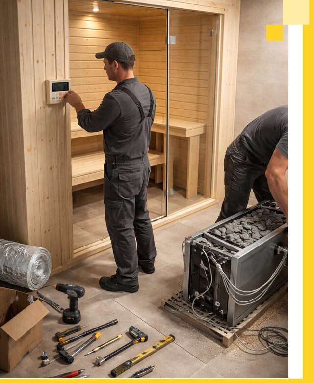 Поставка, установка и монтаж электрических саун в Шумерле