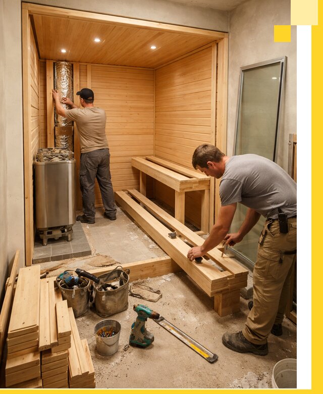 Проектирование и установка домашних саун под ключ в Шумерле