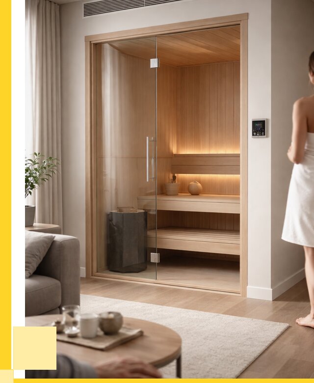 Сауна в квартире под ключ в Шумерле от 130356 р. ЭриданШмр