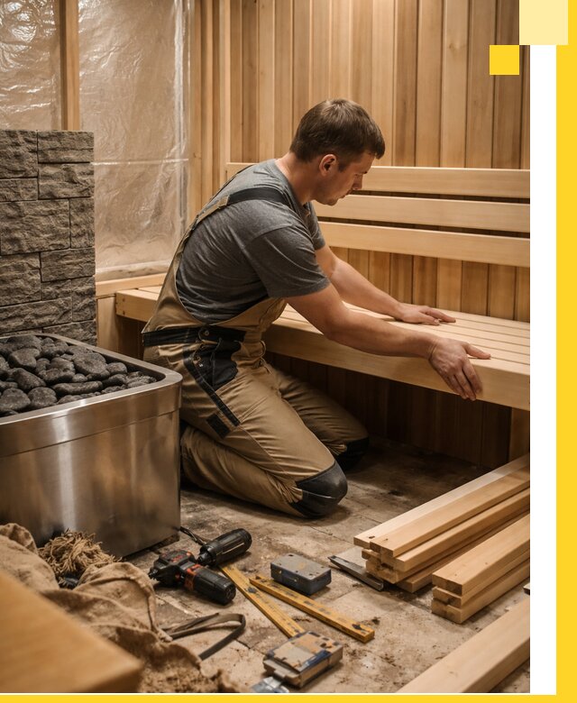 Сауны для дома под ключ с проектированием и монтажом в Шумерле