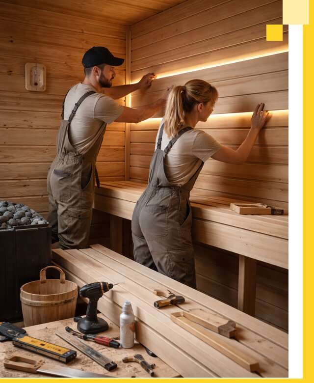 Дизайн саун и бань под ключ с индивидуальным проектом в Шумерле