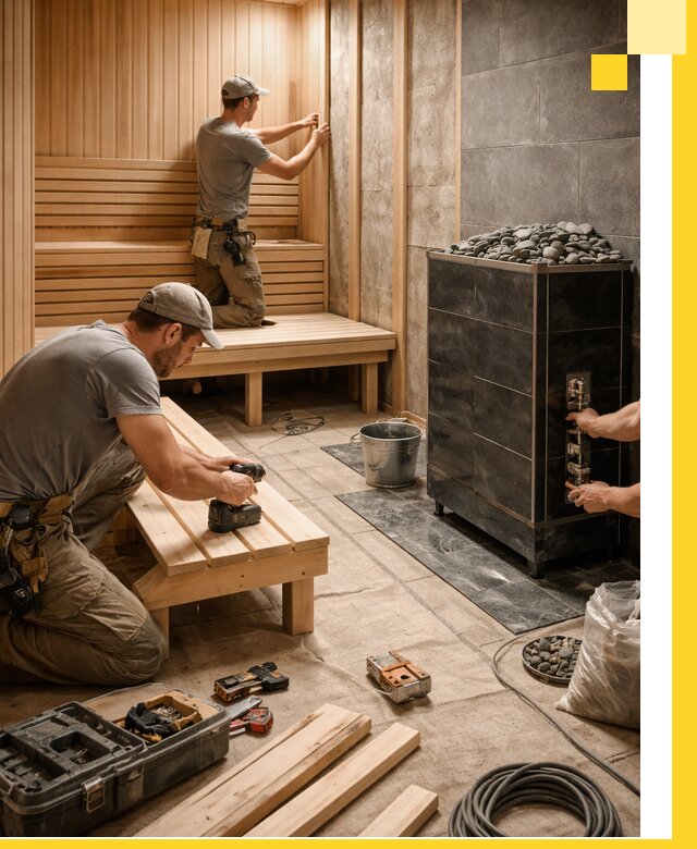 Дизайн и строительство интерьерных саун под ключ в Шумерле