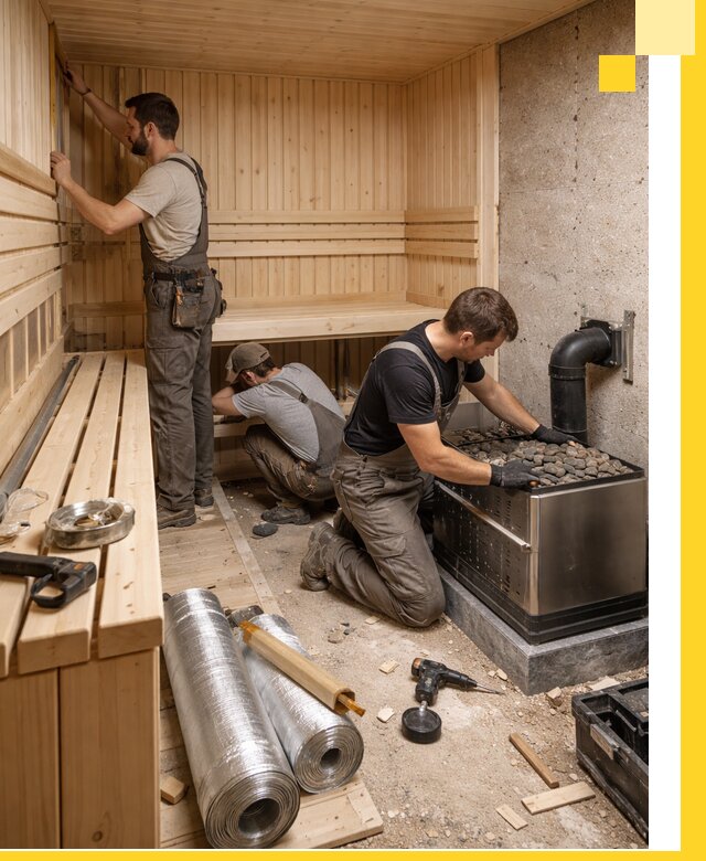 Индивидуальные сауны на заказ в Шумерле под ключ, проект и монтаж