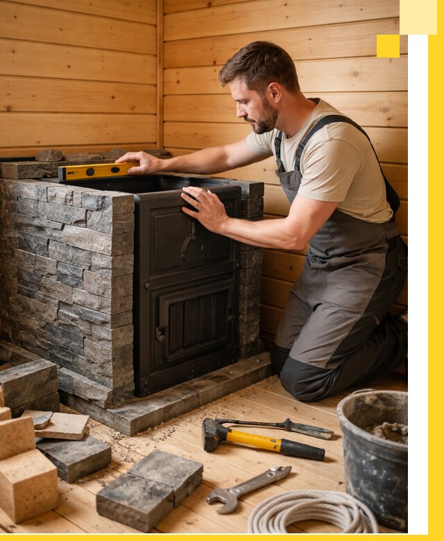 Производство и установка печей для саун под ключ в Шумерле