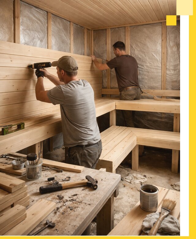 Профессиональная отделка бань и саун под ключ в Шумерле