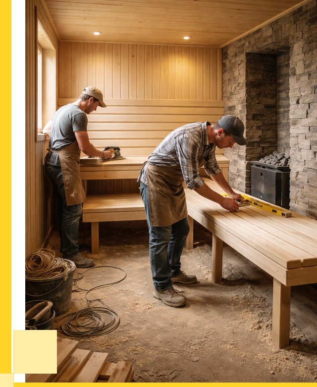 Отделка бани в Шумерле: внутренняя отделка от 3259 р. | ЭриданШмр