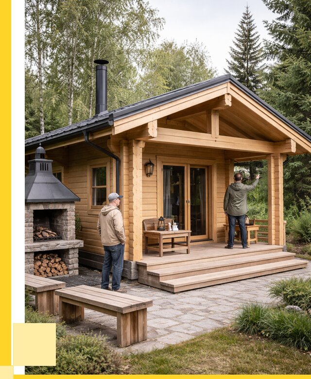 Деревянные бани под ключ в Шумерле от 488835 р. | ЭриданШмр