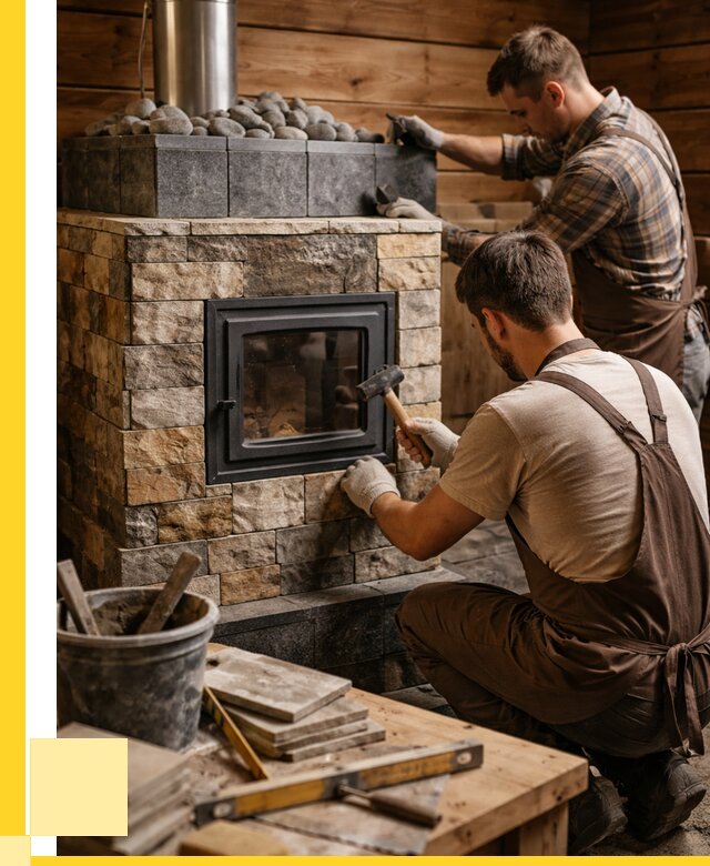 Облицовка банной печи в Шумерле от 16295 р. | ЭриданШмр