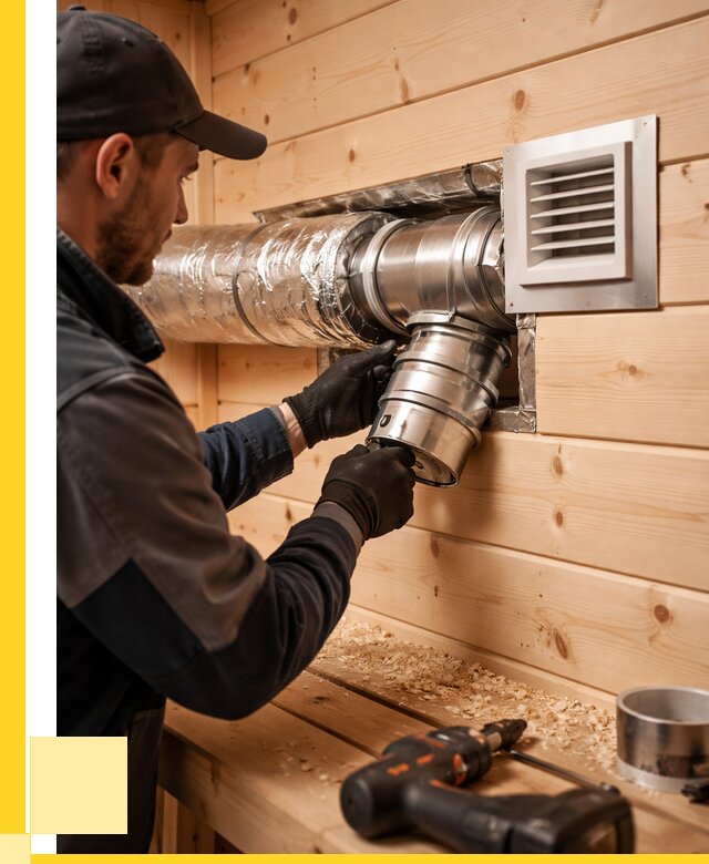 Монтаж вентиляции бани в Шумерле от 13036 р. | ЭриданШмр