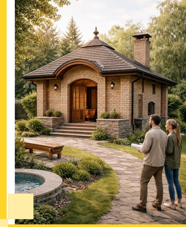 Проект кирпичной бани в Шумерле от 32589 р. | ЭриданШмр