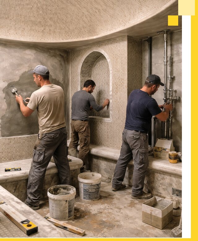 Профессиональный монтаж хамамов под ключ в Шумерле с гарантией