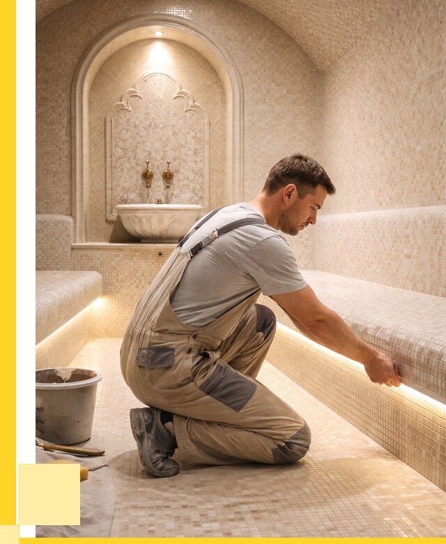 Отделка хамамов под ключ в Шумерле от 5975 р. | ЭриданШмр