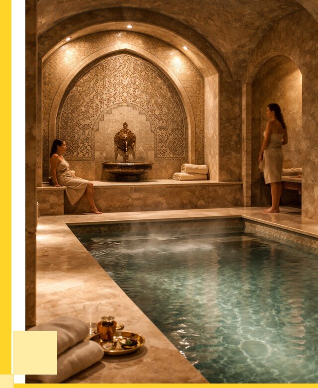 Хамам с бассейном под ключ в Шумерле от 923355 р. | ЭриданШмр