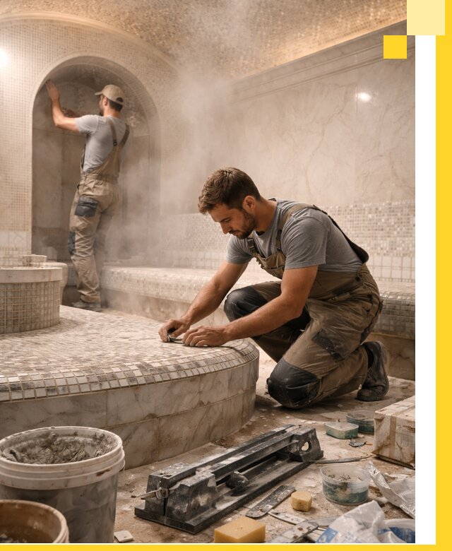 Профессиональный дизайн хамама и SPA под ключ в Шумерле