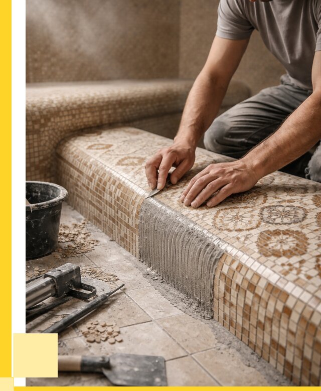 Плитка для хамама под ключ в Шумерле от 3802 р. | ЭриданШмр