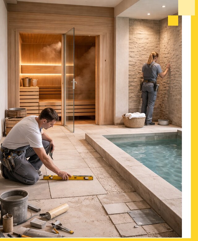 Комплексный дизайн и отделка интерьеров SPA под ключ в Шумерле